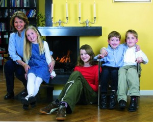 Herdís og börnin 2003.