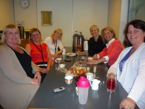 Í kaffistofu starfsfólks Fríhafnarinnar í Leifsstöð.