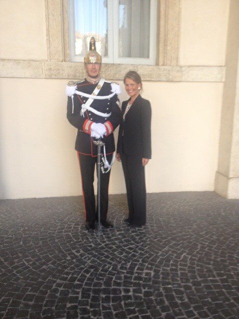 Fundur með forseta Ítalíu