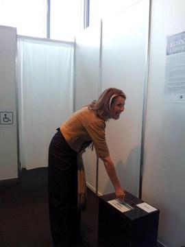 Herdís búin að greiða atkvæði