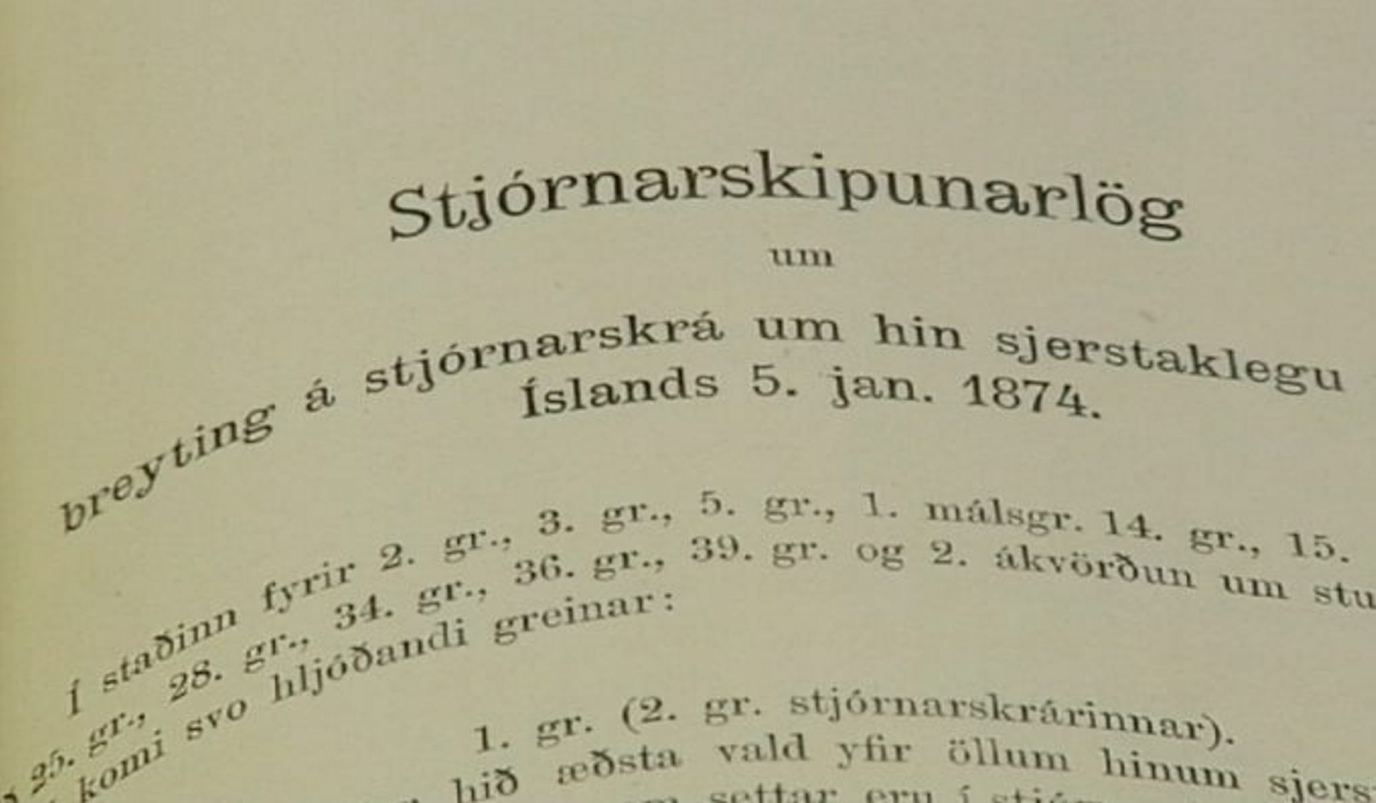 Stjórnarskrárnefnd birtir drög að þremur nýjum stjórnarskrárákvæðum