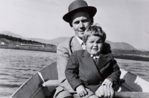 með pabba á þingvöllum